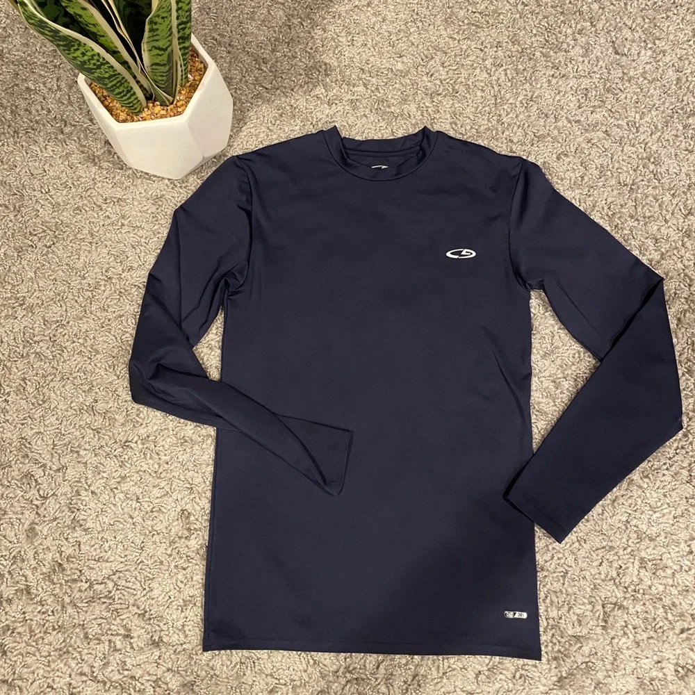CG by Champion boys duo dry long sleeve top dark blue size Small